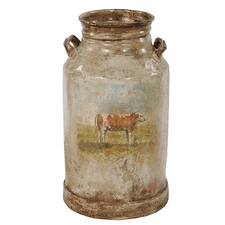 Handpainted Milk Canister