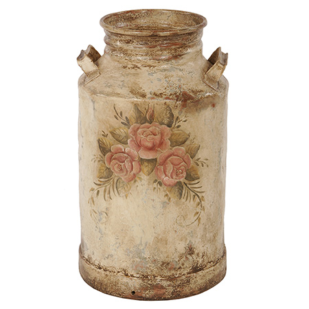 Handpainted Milk Canister