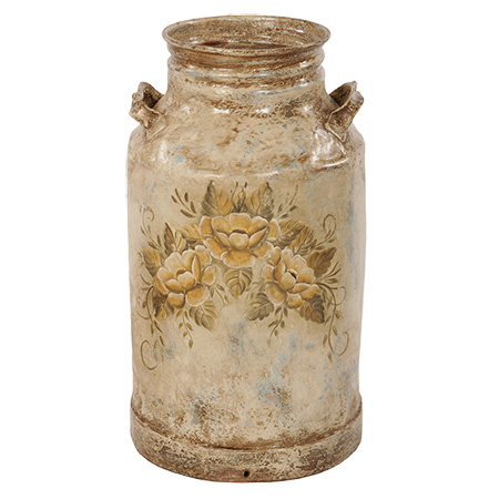 Handpainted Milk Canister