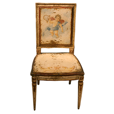 Handpainted Side Chair