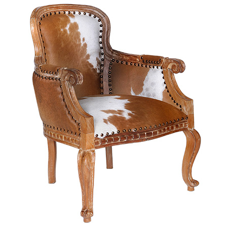 Cowhide Armchair