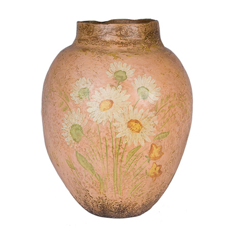 Handpainted Clay Jar