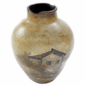 Handpainted Jar