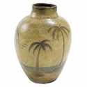 Handpainted Clay Jar