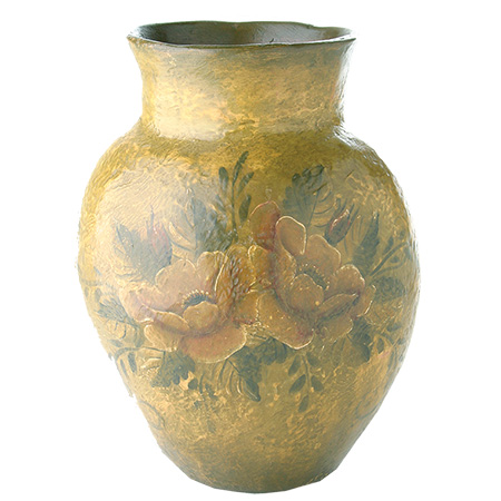 Handpainted Clay Jar