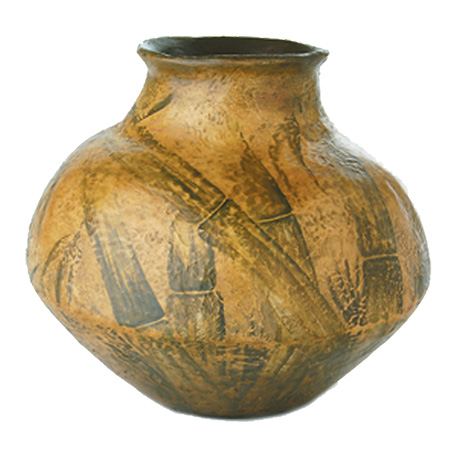 Handpainted Clay Jar 