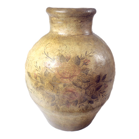 Handpainted Clay Jar 