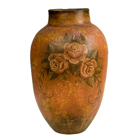 Handpainted Clay Jar